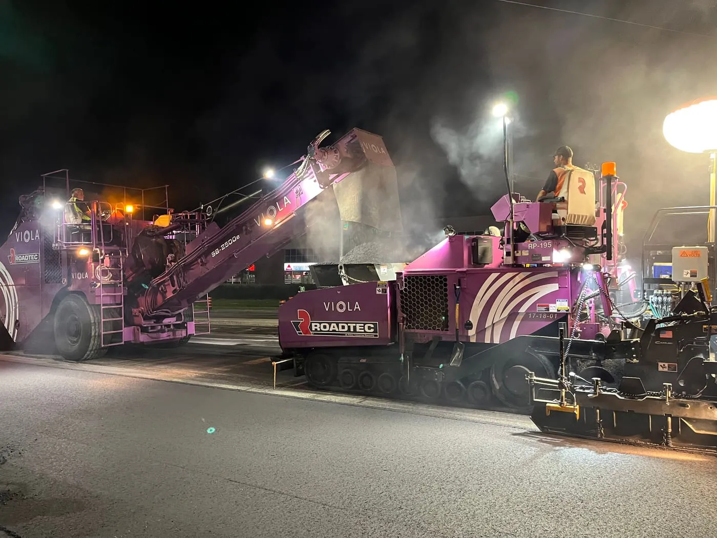 Overnight asphalt milling