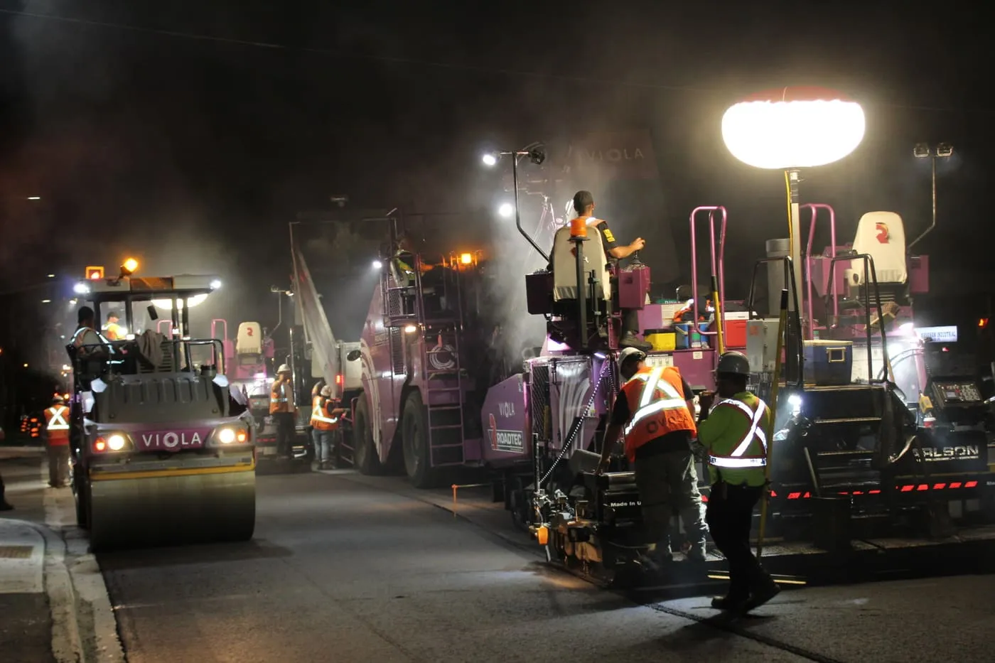 Full crew, night shift
