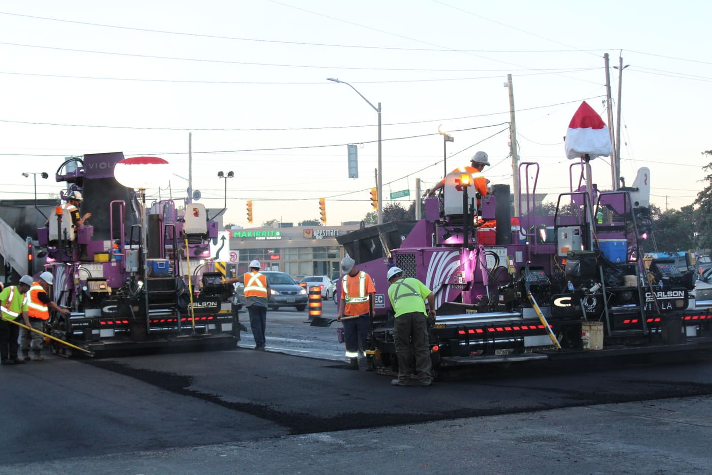Dual-paver resurfacing